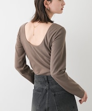 カップツキバックオープンリブトップ