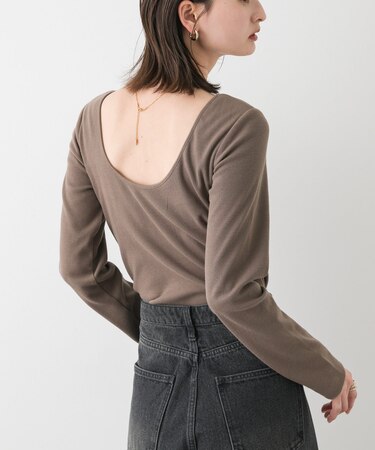 カップツキバックオープンリブトップ