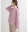 ラウンドヘムボーダーロングTシャツ