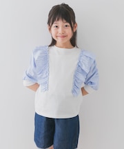 布帛ドッキングフリルカットソー(KIDS)