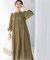 リネンライク2wayオフショルワンピース