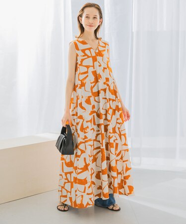 サマープリントワンピース