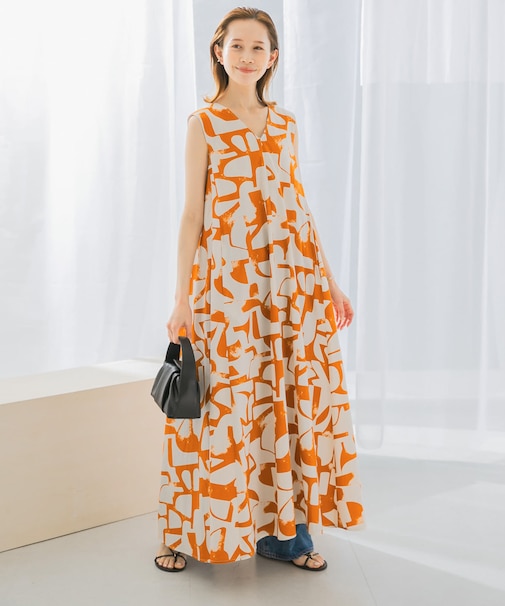 サマープリントワンピース