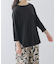 シフォン天竺7分袖カットソー