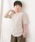 『親子リンク』シルケットリネンバンドカラーシャツ(KIDS)