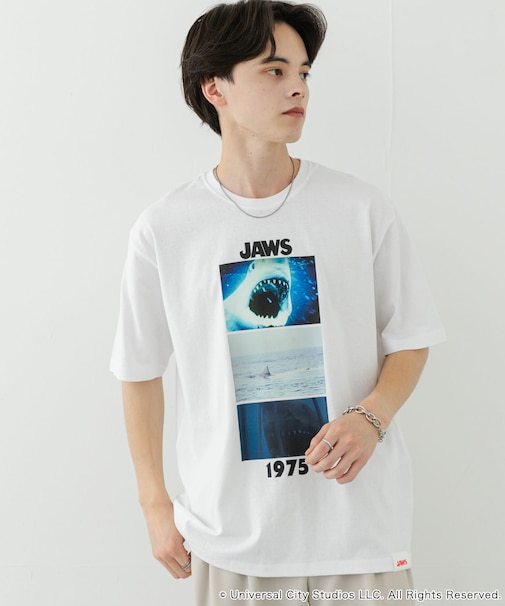 『別注』SENSE OF PLACE×JAWS　プリントT-SHIRTS／A
