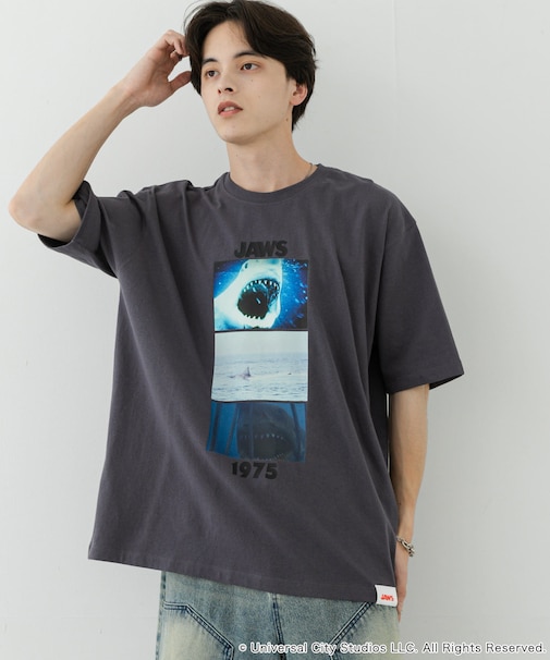 『別注』SENSE OF PLACE×JAWS　プリントT-SHIRTS／A