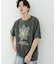 フラワーアートグラフィックショートスリーブTシャツ