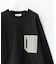 ヘビーウェイトナイロン布帛ポケットロングスリーブTシャツ