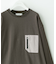 ヘビーウェイトナイロン布帛ポケットロングスリーブTシャツ