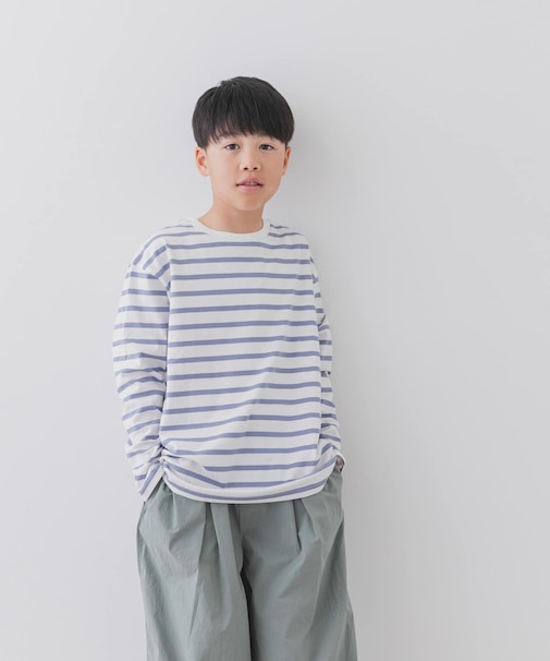 『親子リンク』『WEB／一部店舗限定サイズ』ボーダーワイドプルオーバー(KIDS)