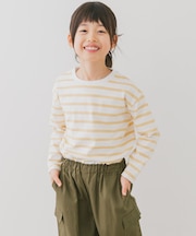 『親子リンク』『WEB／一部店舗限定サイズ』ボーダーワイドプルオーバー(KIDS)