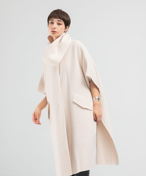 le　WOOL MUFFLER HANDMADE CAPE