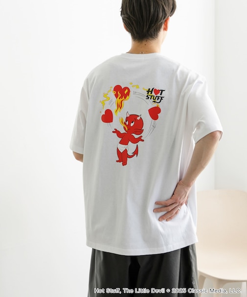 『別注』HOT STUFF×SENSE OF PLACE　 プリントTシャツ A