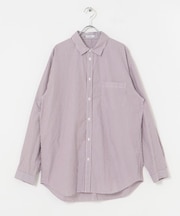 ATON　GIZA STRIPE WASHED SHIRTS