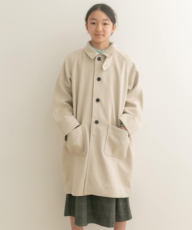 『WEB／一部店舗限定』ステンカラーウール混コート(KIDS)