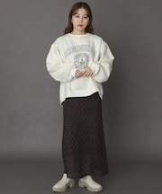 スカシアミメランジロングスカート