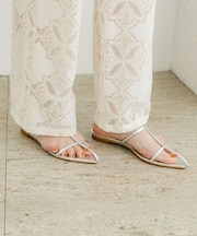 F by ROSSO　ナローストラップサンダル