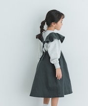 『WEB／一部店舗限定サイズ』2WAYフリルジャンパースカート(KIDS)