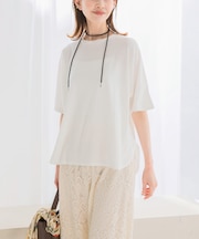 接触冷感ハーフスリーブドルマンTシャツ