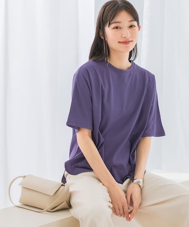 接触冷感ハーフスリーブドルマンTシャツ