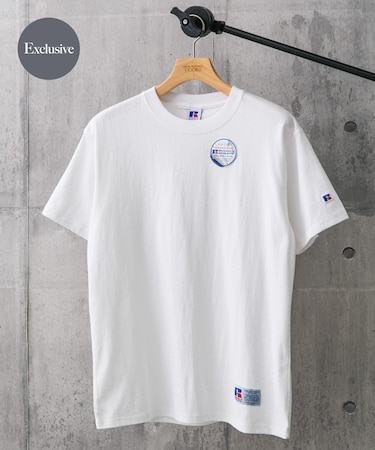 『別注』RUSSELL ATHLETIC×DOORS USA Cotton Basic Tee