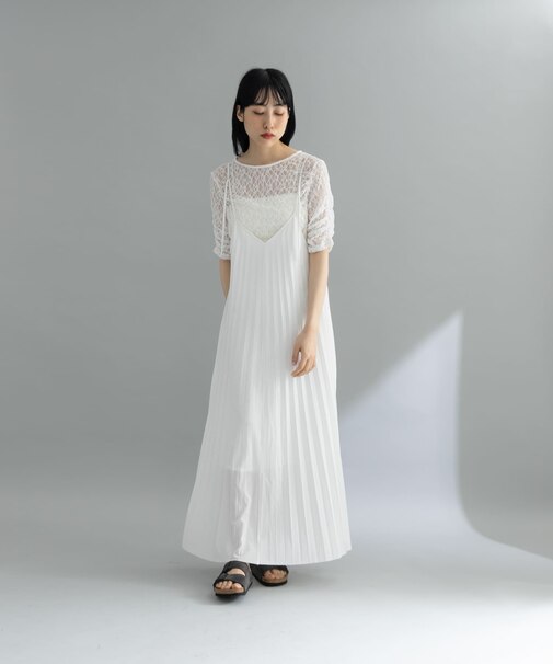 『WEB限定』2WAYプリーツキャミワンピース