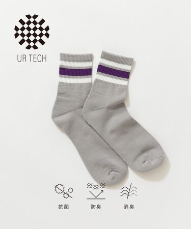 『UR TECH』ラインショートソックス