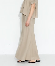 リネン混セミマーメイドスカート