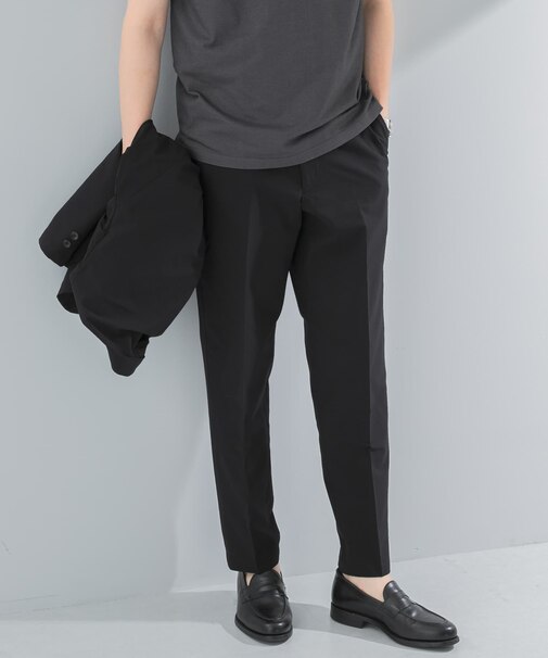 『イージーケア』LIFE STYLE TAILOR　シアサッカーコンフォータブルパンツ