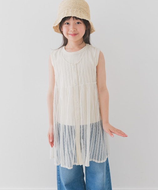 『WEB／一部店舗限定サイズ』チュールチュニック(KIDS)