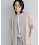 ノーカラーシャツ(5分袖)