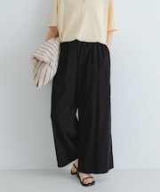 コットンギャザーワイドパンツ