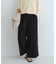 コットンギャザーワイドパンツ