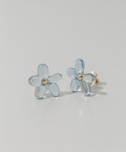 カラークリアフラワーイヤリング