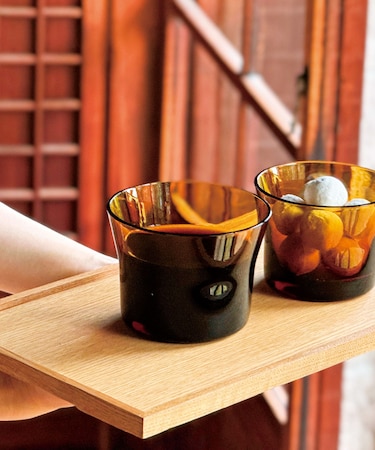 『WEB限定』廣田硝子 フレアグラス耐熱性 アンバーL