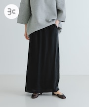 『2サイズ展開』キュプラサテンストレートスカート