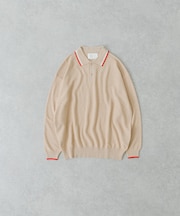 URBAN RESEARCH iD　カノコオーバーニットポロ ロングスリーブ