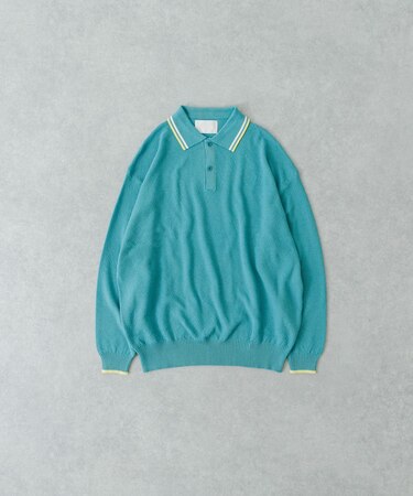 URBAN RESEARCH iD　カノコオーバーニットポロ ロングスリーブ