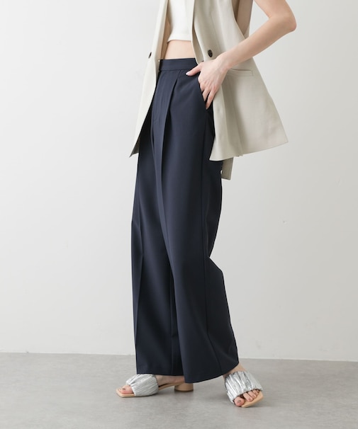 『セットアップ対応』 センタープレスストレートパンツ