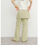 『2サイズ展開』スカートレイヤードフレアパンツ