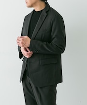 LIFE STYLE TAILOR　ウールライクソフトツイルストレッチジャケット
