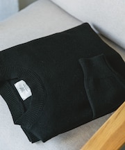 『XLサイズ／WEB限定』チュニジアウール クルーネック ニット