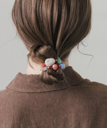 カラフルモチーフヘアポニー