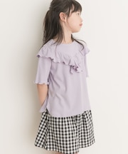 メローフリルリブTシャツ(KIDS)