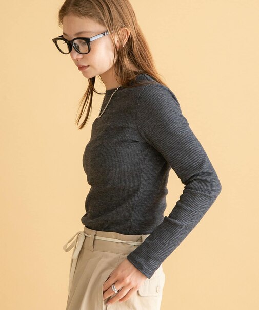 スラブベーシックロングスリーブTシャツ