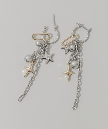 スパークルマルチWAYフープピアス