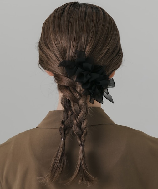 リボンシフォンバレッタ