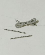 ビジューリボンモチーフ3セットピン