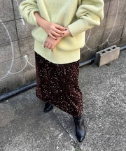 スパンコールスカート